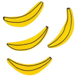 Tekening van piesangs