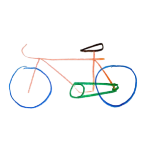 Tekening van 'n fiets